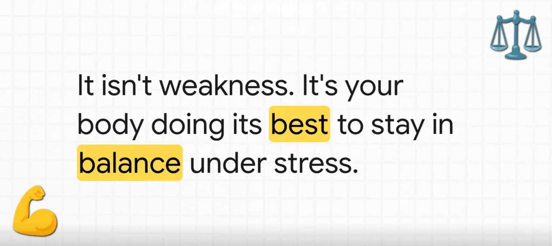 Quote about the body maintaining balance under stress through autonomic nervous system and body temperature regulation.